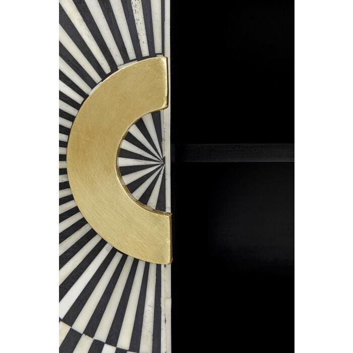 ELECTRO chest of drawers black with gold details - Eye on Design