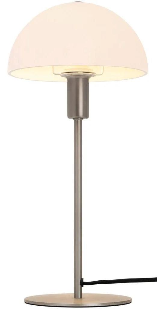 ELLEN table lamp silver with glass shade - Eye on Design