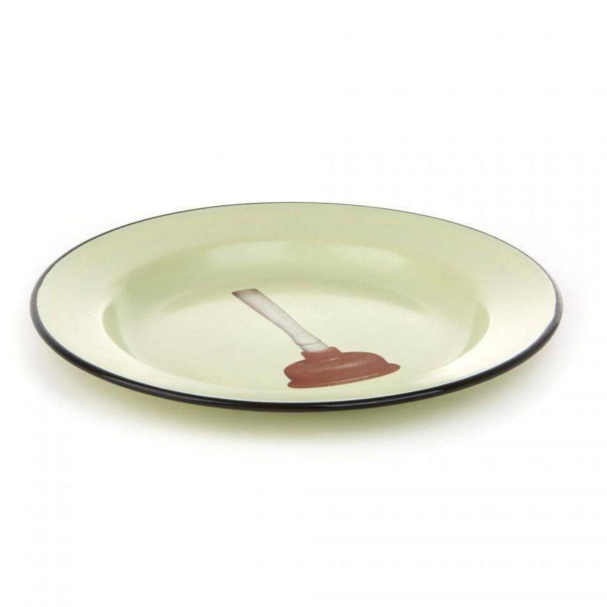 Enamel plate PLUNGER green - Eye on Design