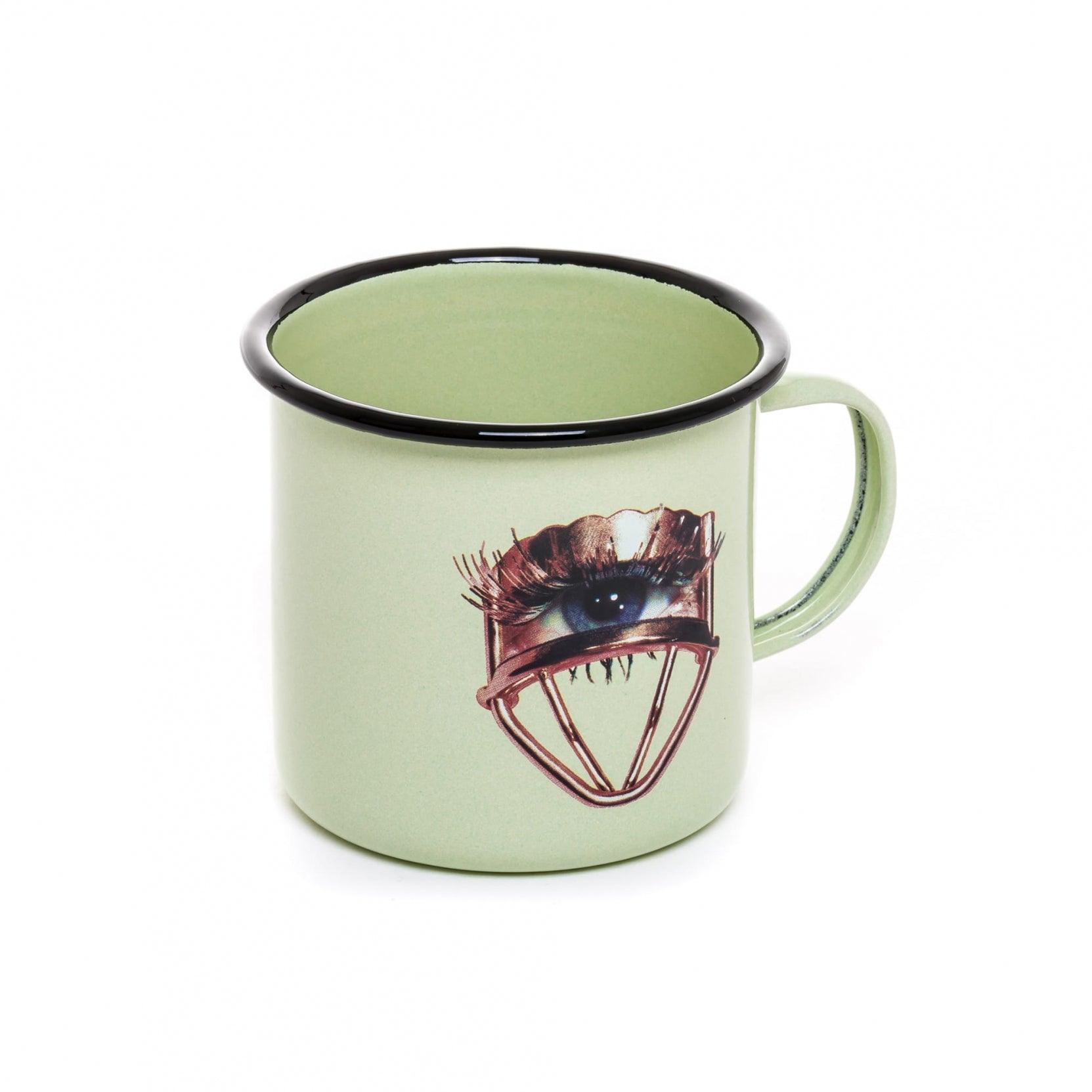 EYE green enamel mug - Eye on Design