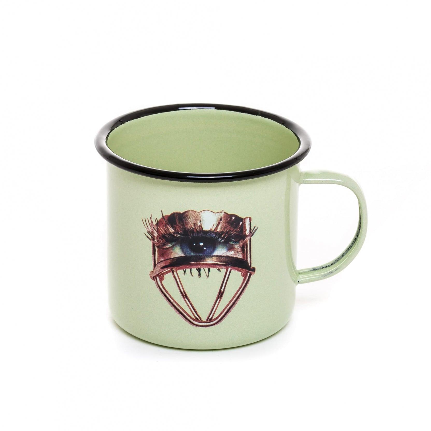 EYE green enamel mug - Eye on Design