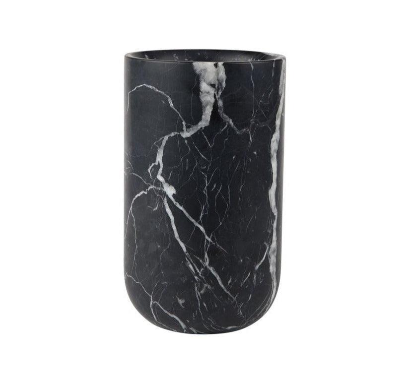 FAJEN vase black marble - Eye on Design