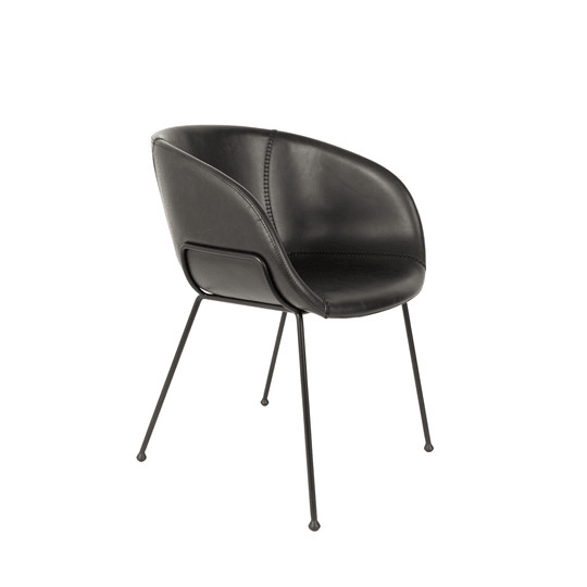 FESTON eco leather armchair black, Zuiver, Eye on Design