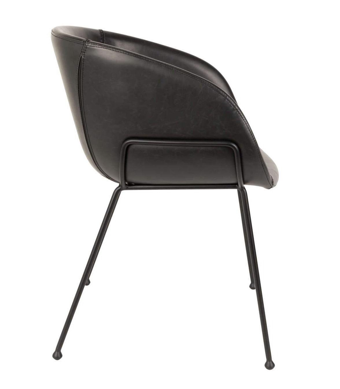 FESTON eco leather armchair black, Zuiver, Eye on Design