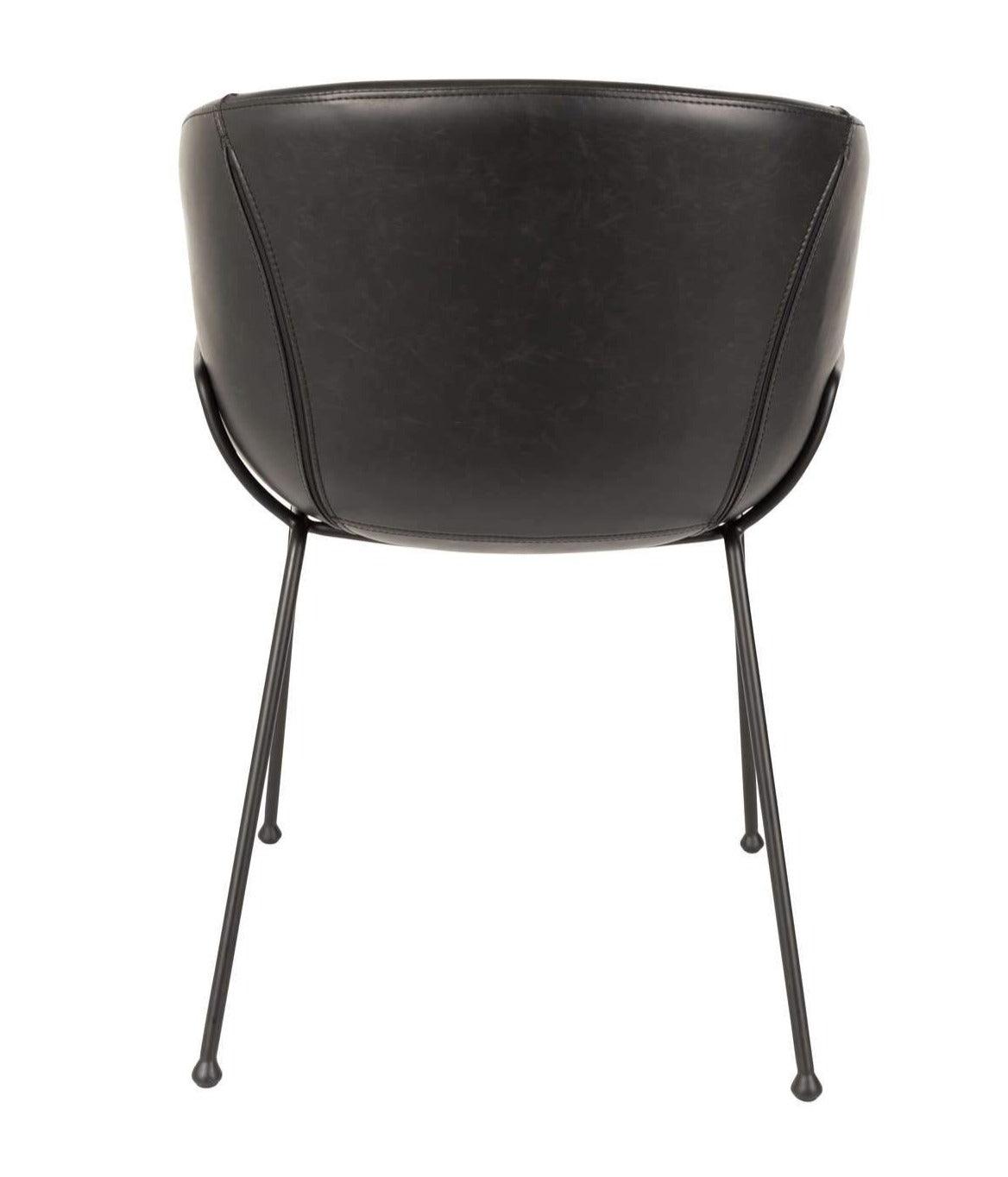 FESTON eco leather armchair black, Zuiver, Eye on Design