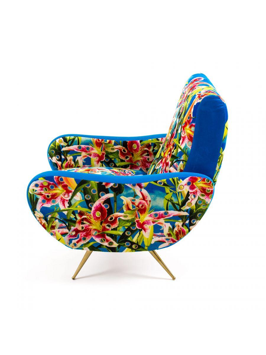 FLOWERS armchair blue - Eye on Design