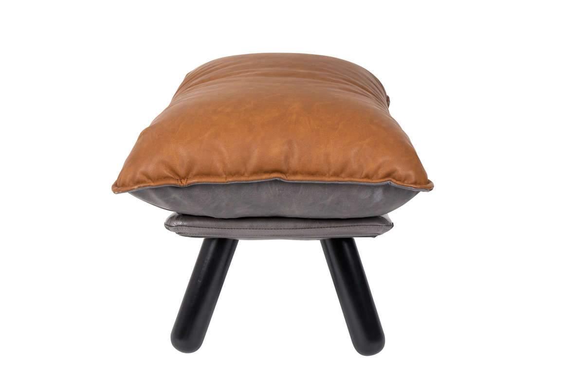 Footstool LAZY SACK brown eco leather, Zuiver, Eye on Design