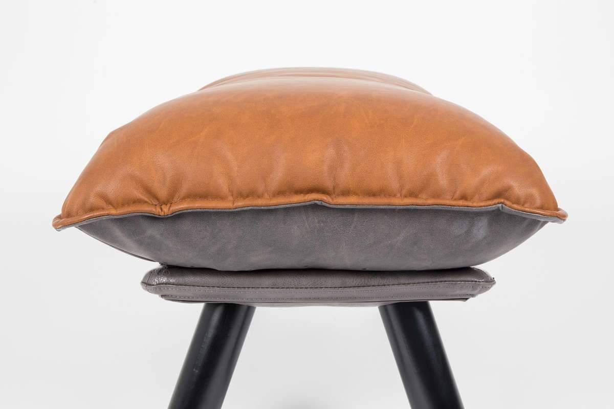 Footstool LAZY SACK brown eco leather, Zuiver, Eye on Design