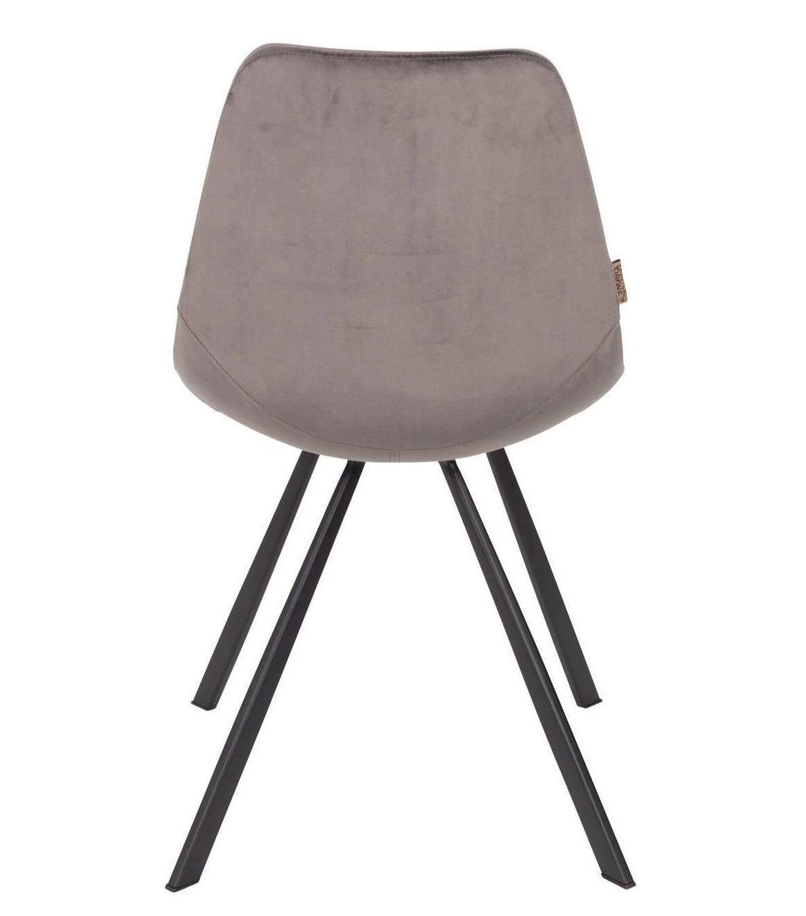 FRANKY VELVET chair grey, Dutchbone, Eye on Design