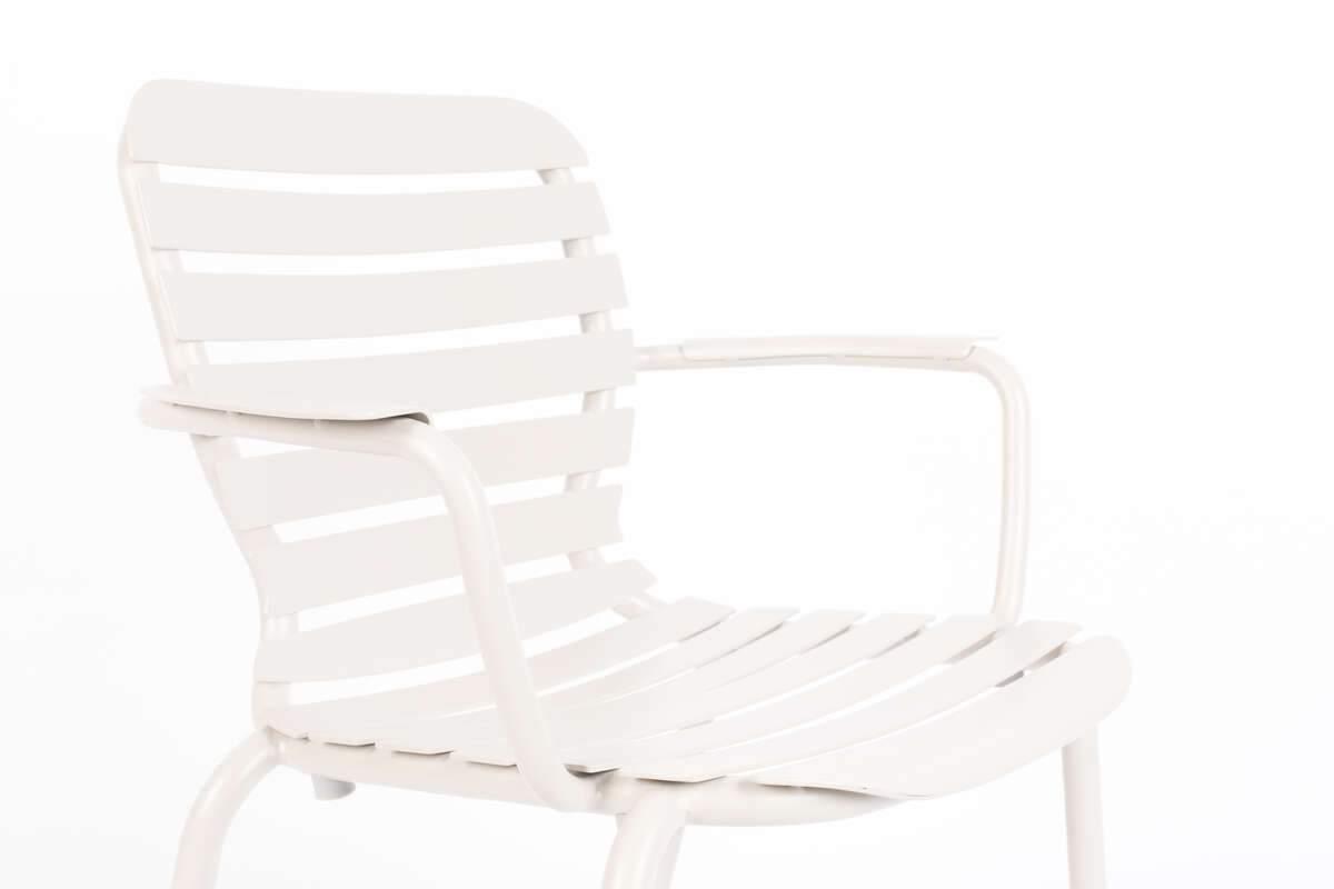 Garden chair with armrests VONDEL white, Zuiver, Eye on Design