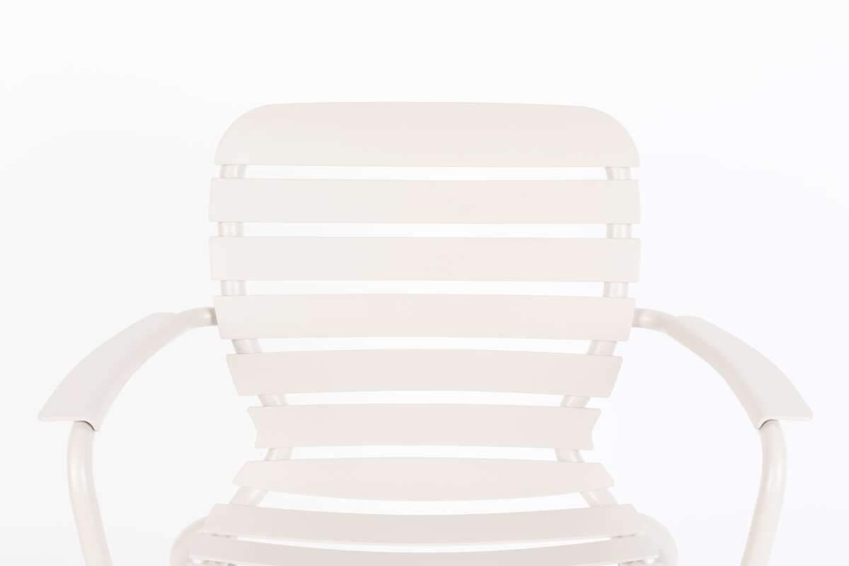 Garden chair with armrests VONDEL white, Zuiver, Eye on Design