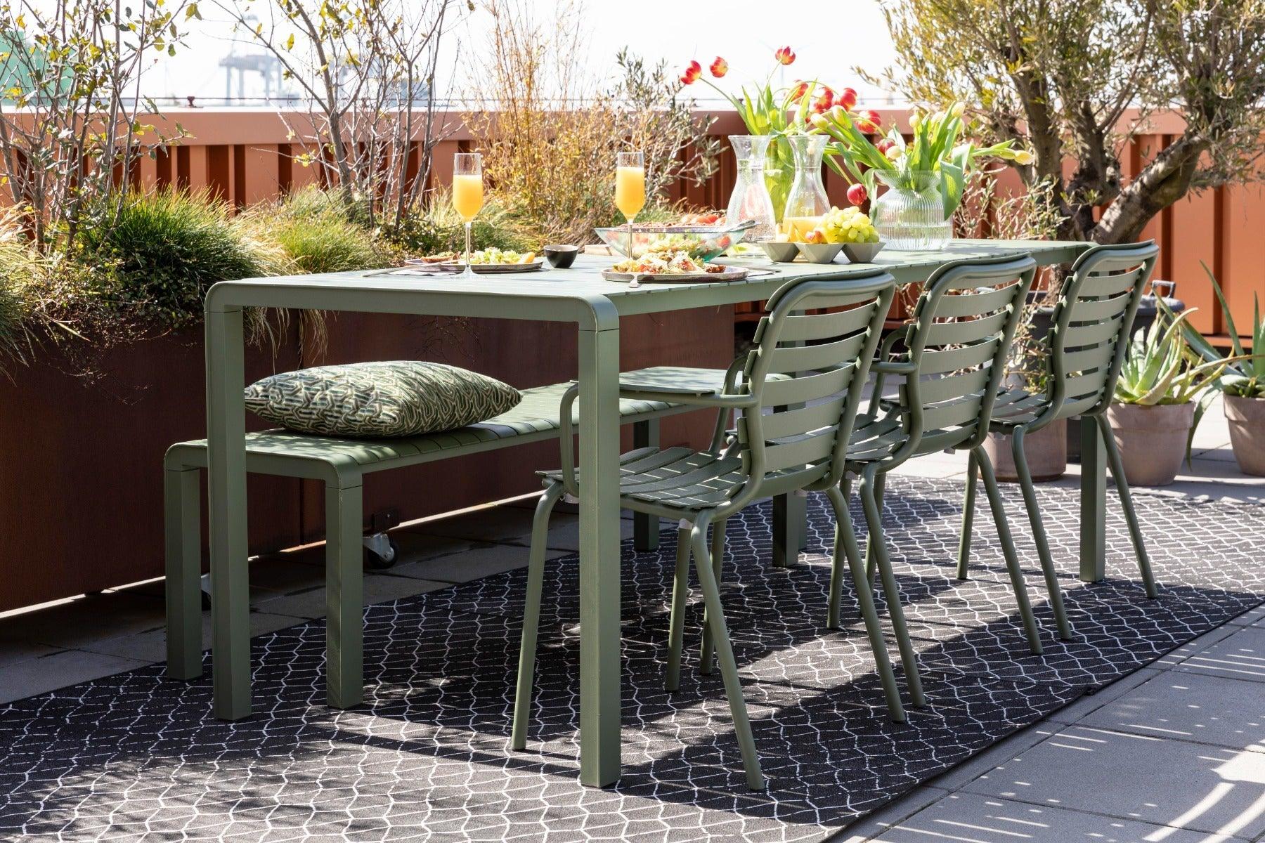 Garden table VONDEL green, Zuiver, Eye on Design