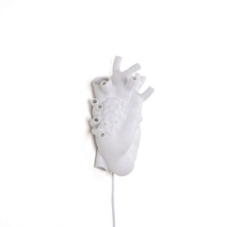 HEART wall lamp white porcelain - Eye on Design