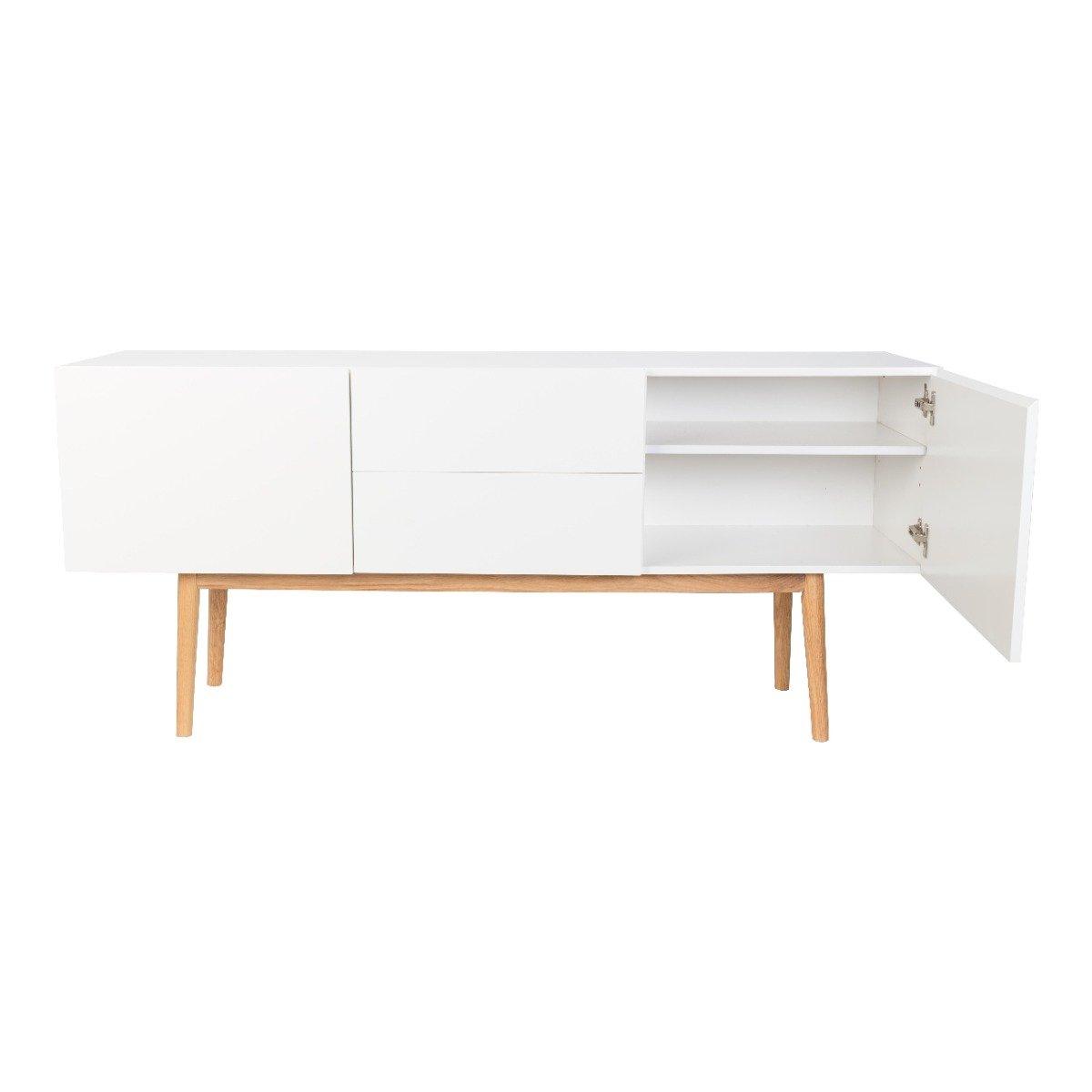 HIGH ON WOOD 2DR 2DO chest of drawers white, Zuiver, Eye on Design