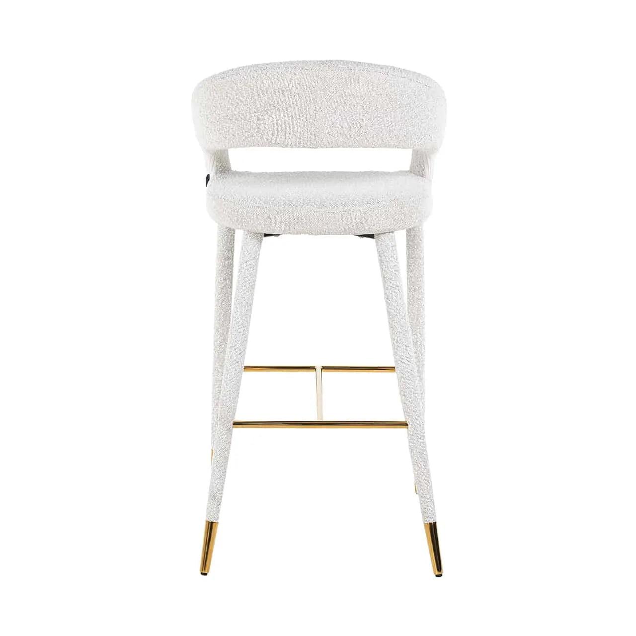 Hocker TURIN bouclé white - Eye on Design