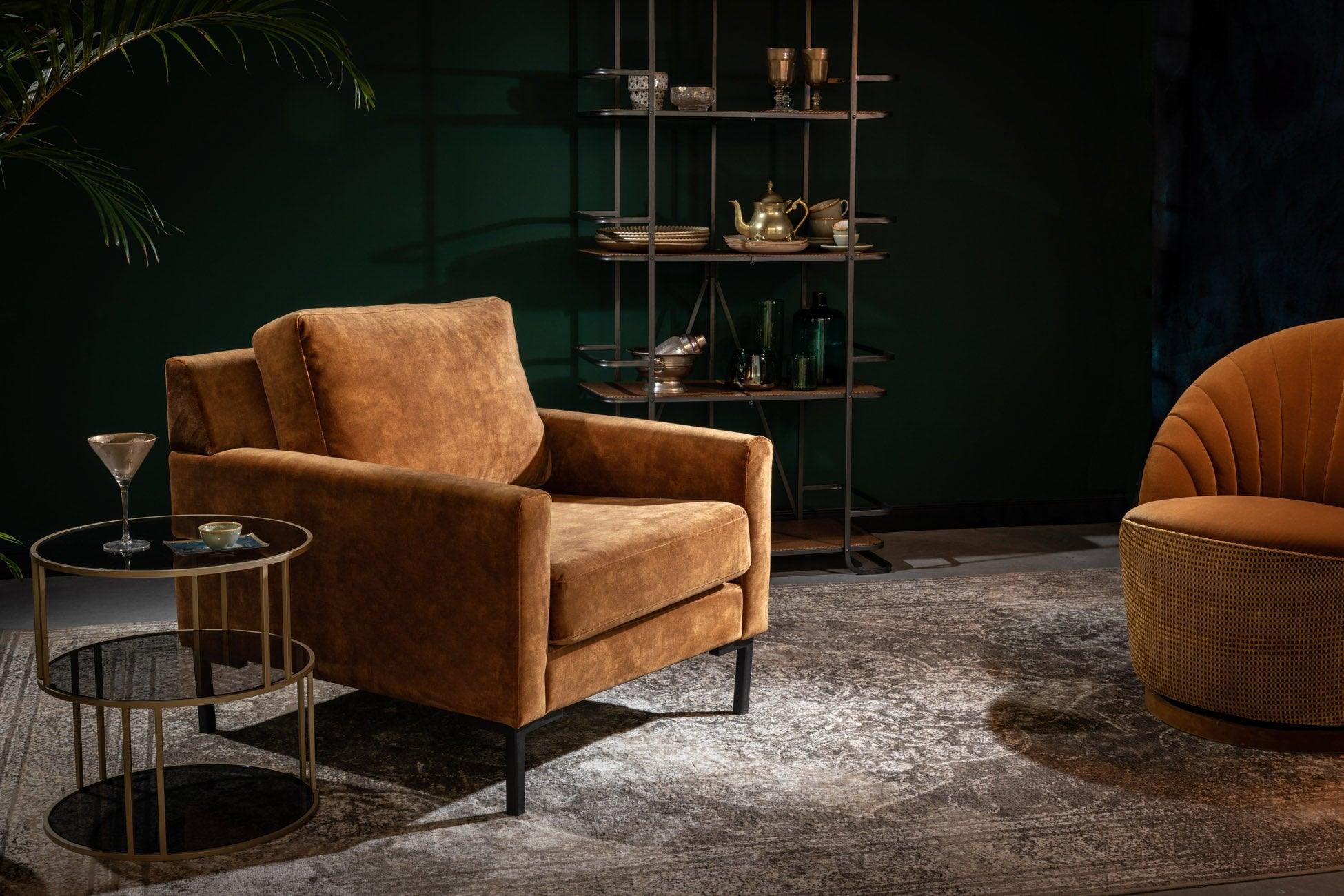 HOUDA armchair caramel, Dutchbone, Eye on Design