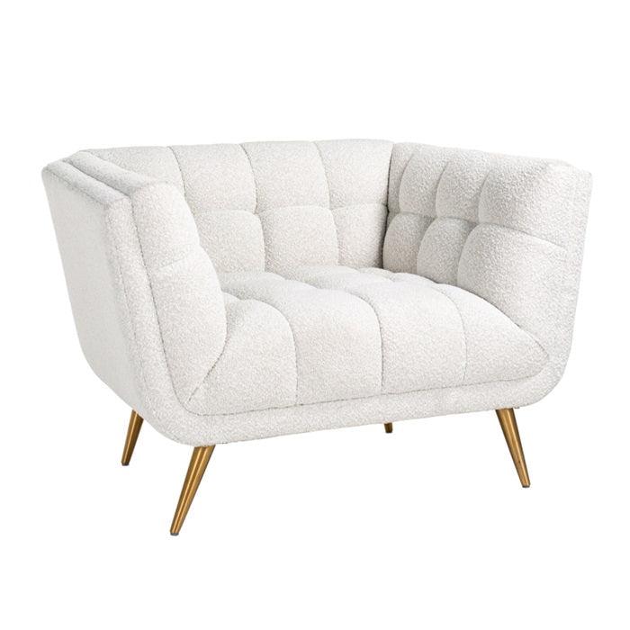 HUXLEY armchair white boucle - Eye on Design