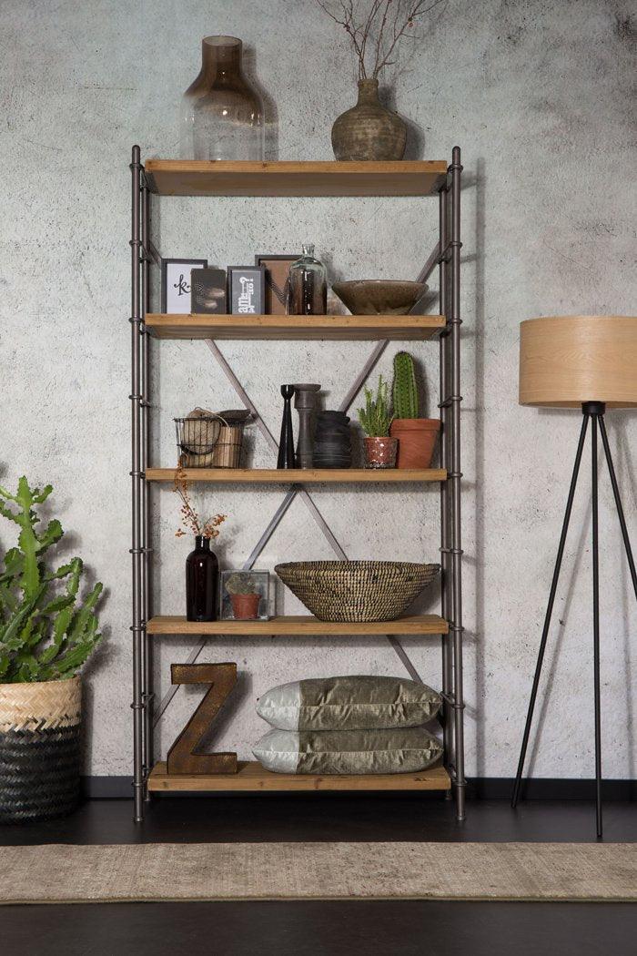 IRON wooden bookcase, Dutchbone, Eye on Design