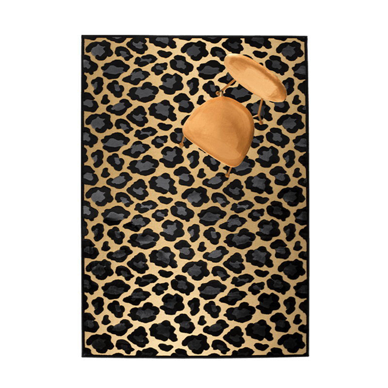 The bold monkey it's a wild world rug Mama Panther is a simple way to change the character of the room. It is a vocal point for minimalist interiors or a fun sparring partner for each room that is not afraid of a collision of prints.