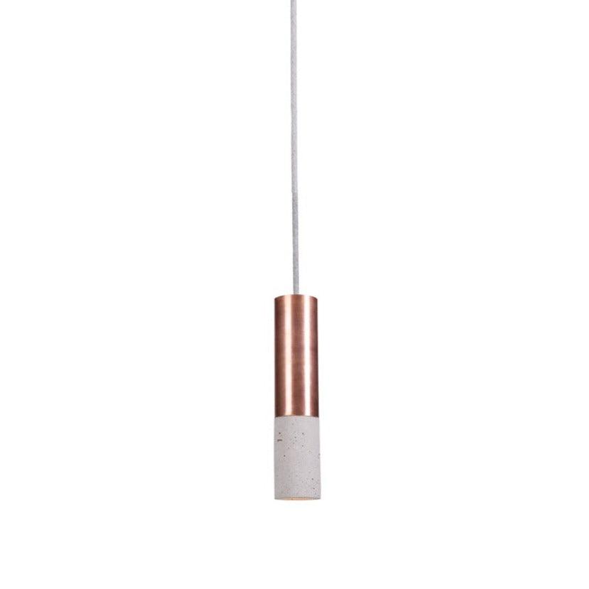 Kalla Copper is a unique hanging lamp that will fit into every loft and industrial interior. Manual concrete making makes each copy is unique and may slightly differ in texture and color. Copper finish at the top, adds elegance. The focused light falling from it is great in the bedroom, right next to the bed, instead of a bedside lamp. Kitchen island or mirror in the bathroom will gain a practical and decorative glow.