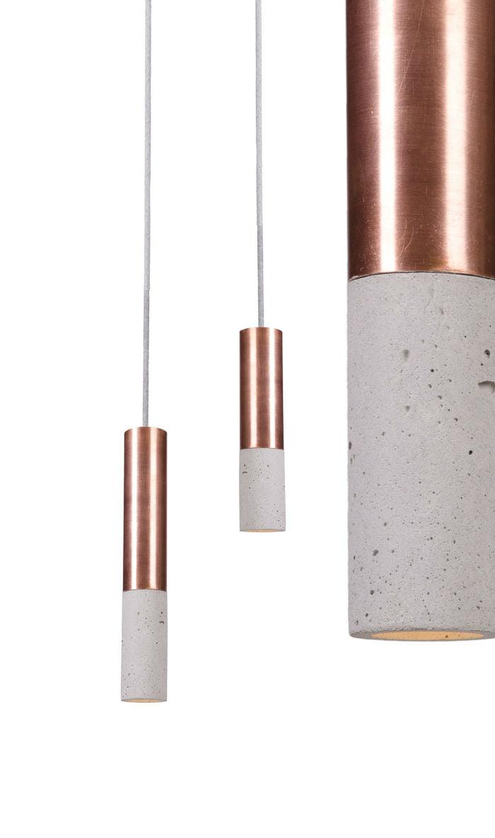 KALLA COPPER concrete pendant lamp - Eye on Design