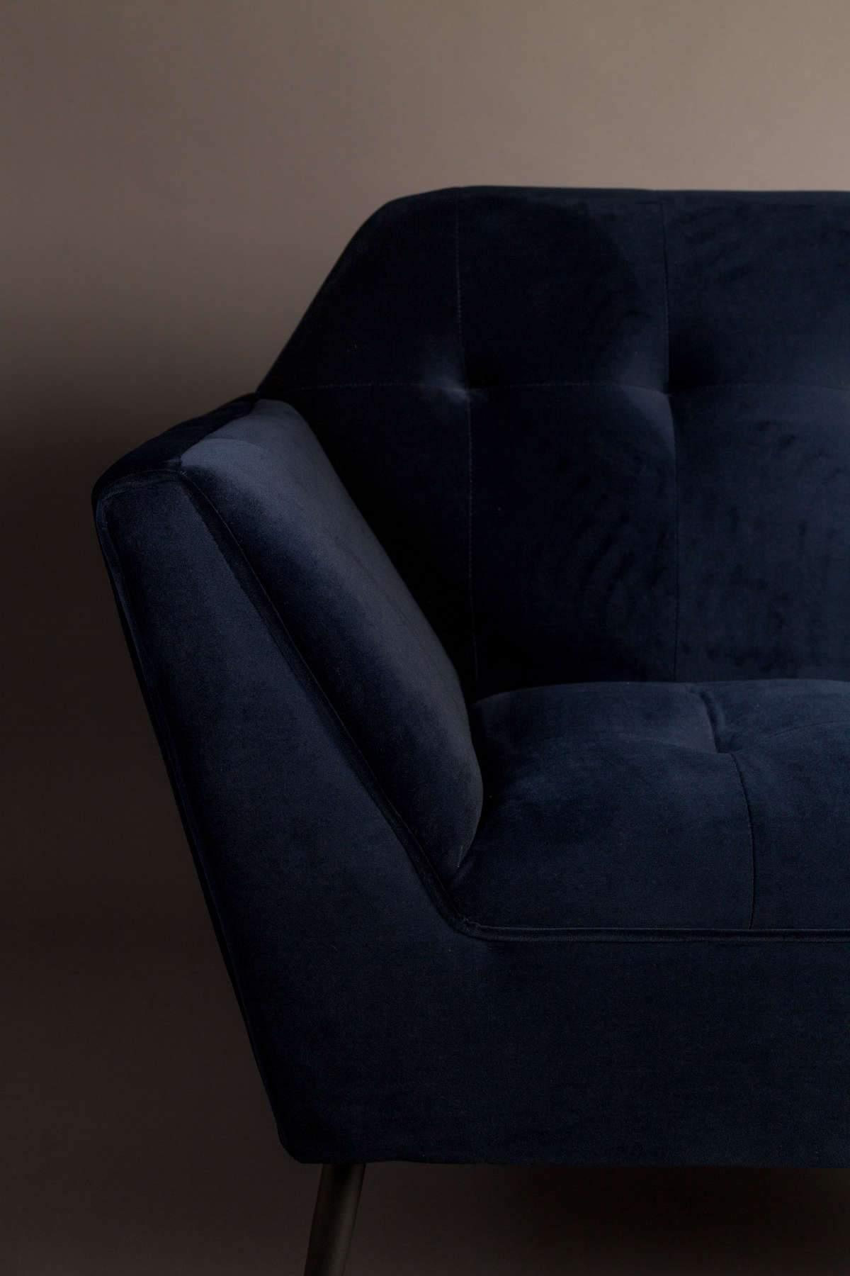 KATE lounge armchair navy blue - Eye on Design