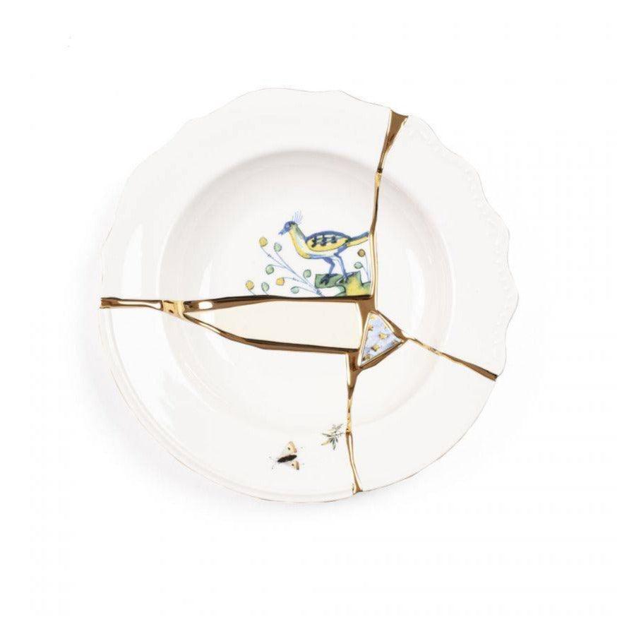 KINTSUGI #3 deep plate porcelain - Eye on Design