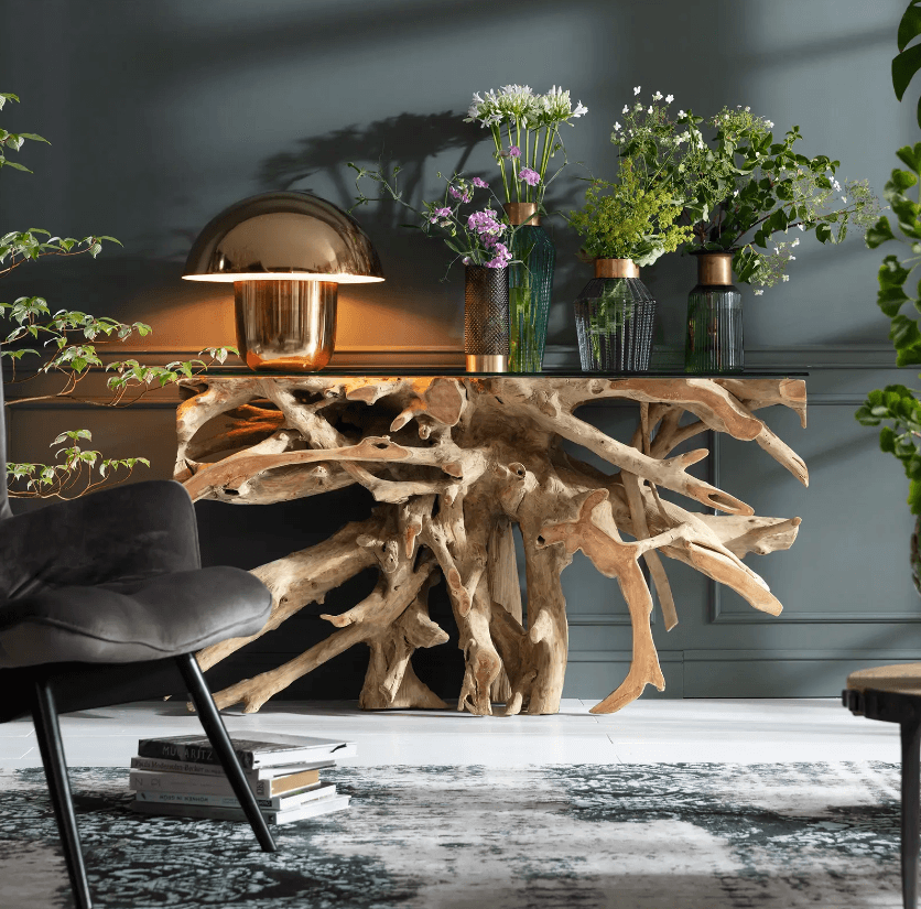 Lampa stołowa MUSHROOM złoty Kare Design    Eye on Design