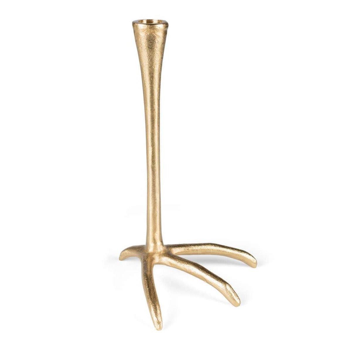 As for the interior design, the candles are almost too penny. But for a reason: an elegant candle holder is one of the simplest interior design hacks. Meet the Bold Monkey's the Golden Heron candlestick: an immediate atmosphere, with a bit of good humor.