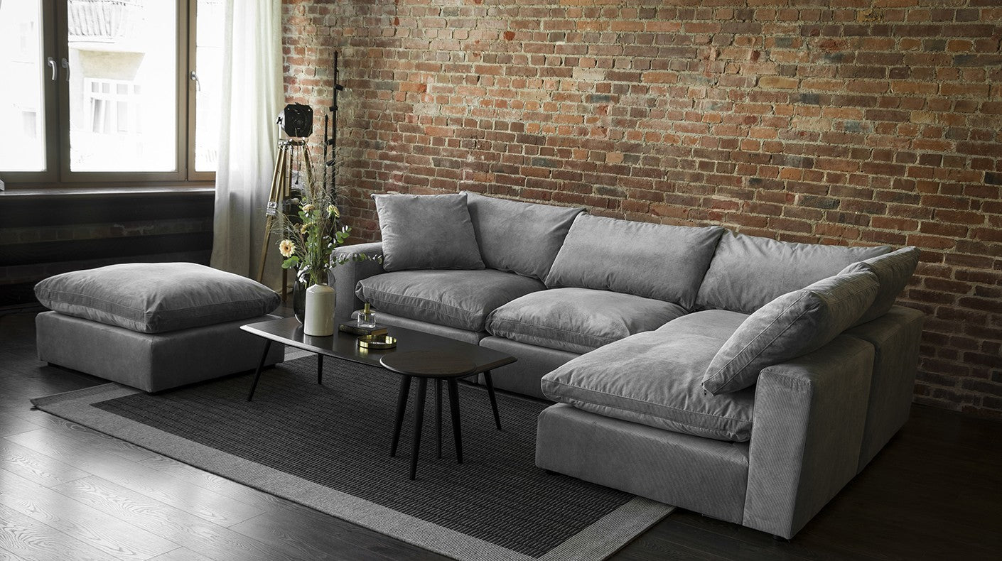 Sofa modułowa LAZY z wyższą podstawą - kolor do wyboru Nordic Line    Eye on Design