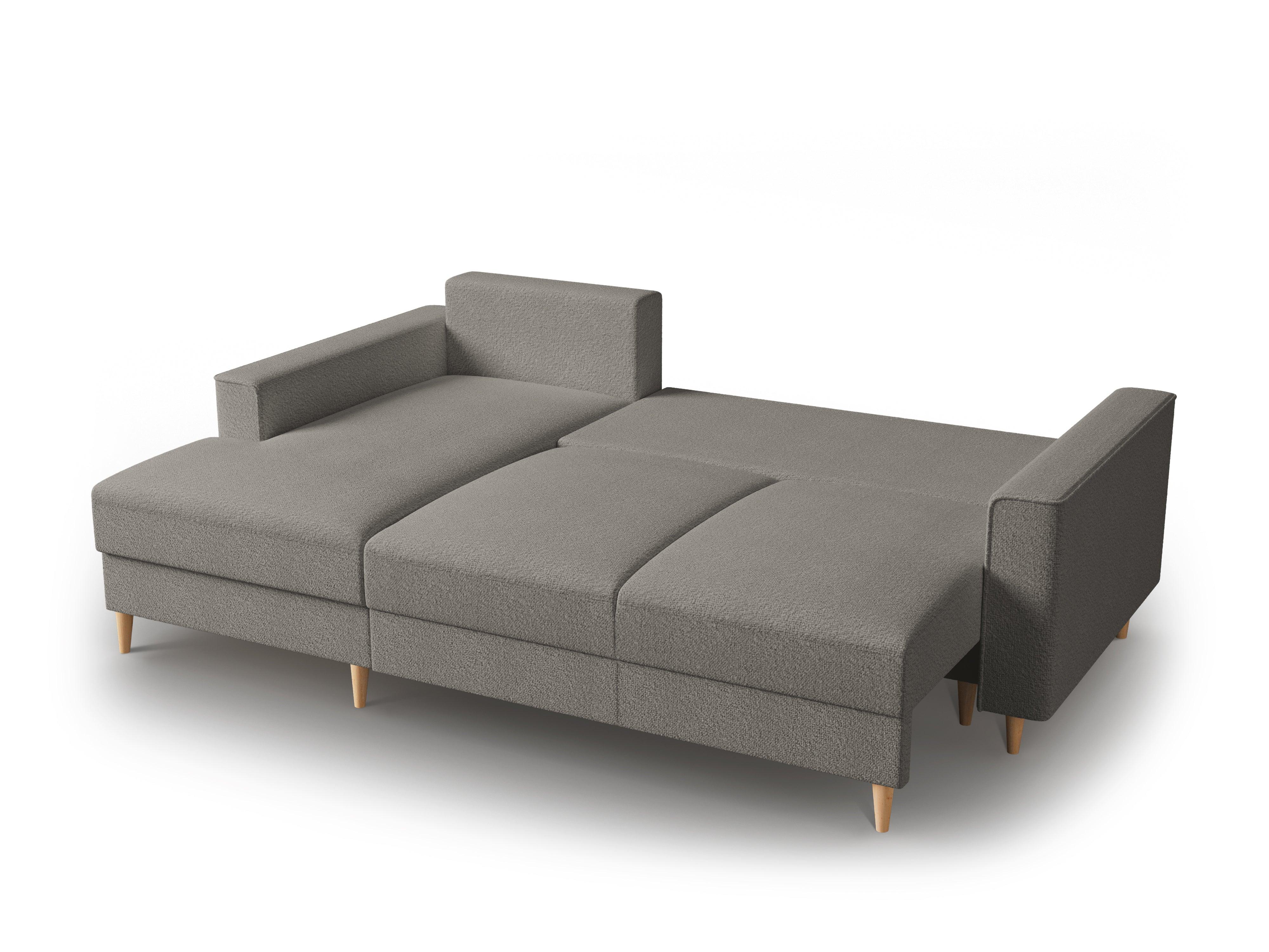 Boucle Left Corner Sofa With Bed Function And Box, "Cartadera", 4 Seats, 225x147x90
Made in Europe, Mazzini Sofas, Eye on Design