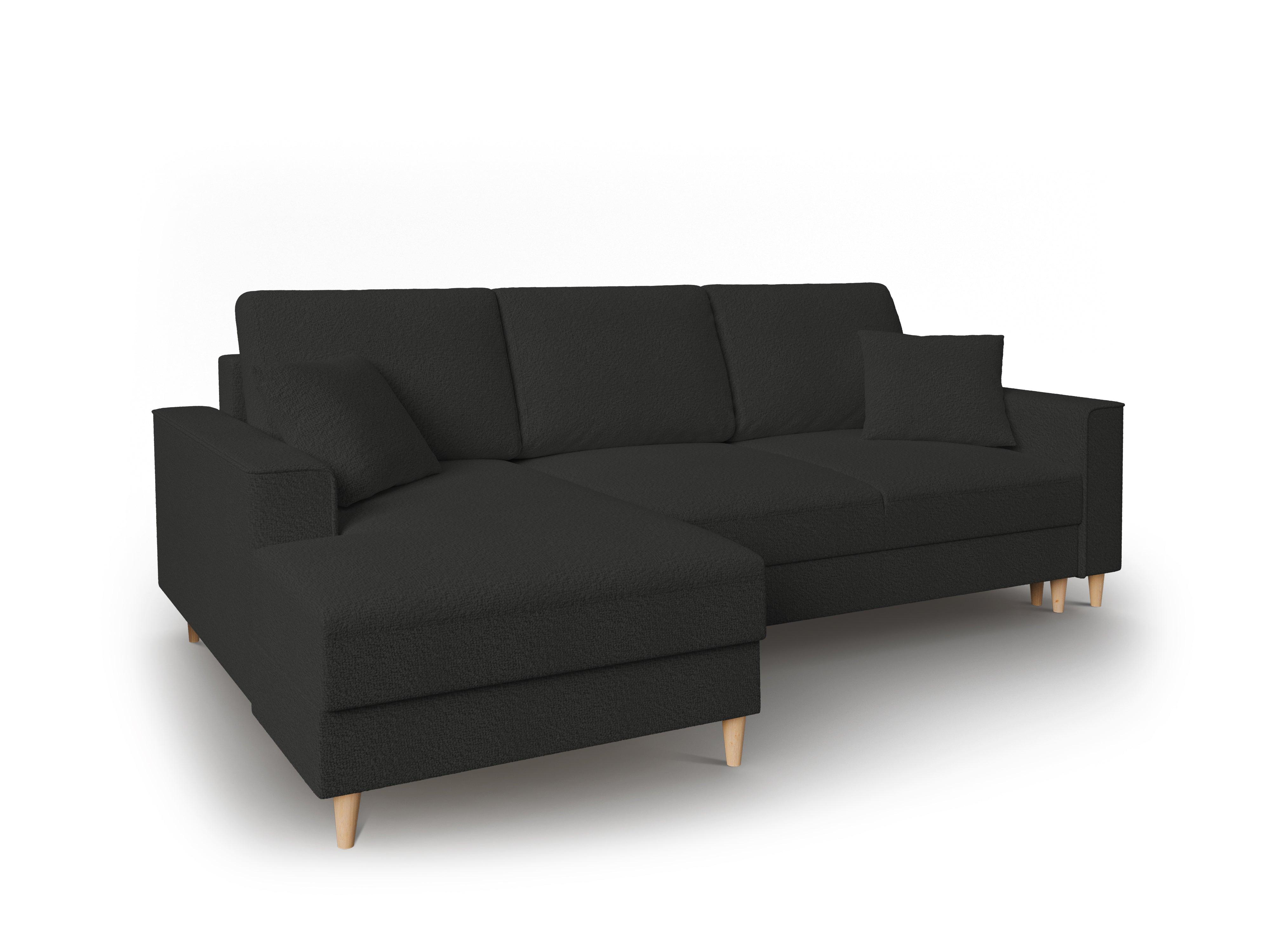 Boucle Left Corner Sofa With Bed Function And Box, "Cartadera", 4 Seats, 225x147x90
Made in Europe, Mazzini Sofas, Eye on Design