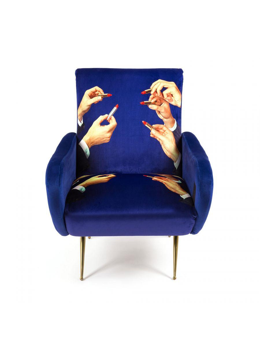 LIPSTICKS armchair blue - Eye on Design