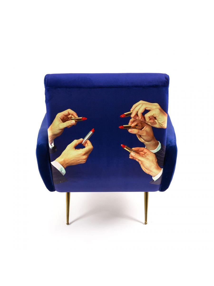 LIPSTICKS armchair blue - Eye on Design