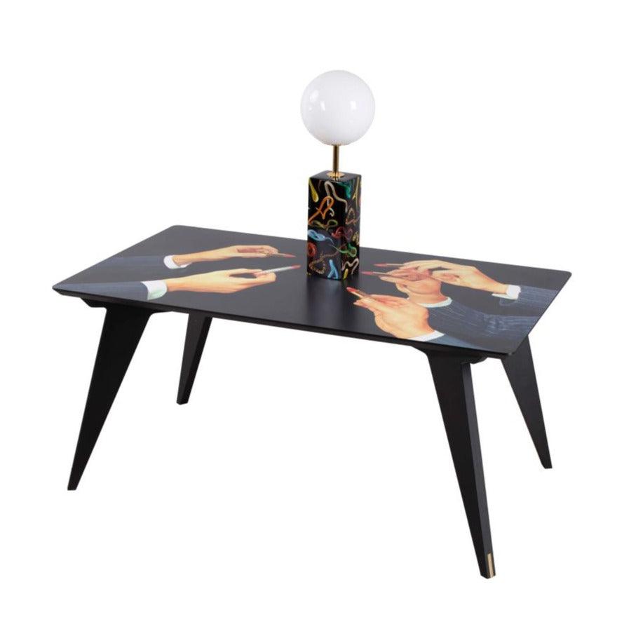 LIPSTICKS rectangular table black - Eye on Design