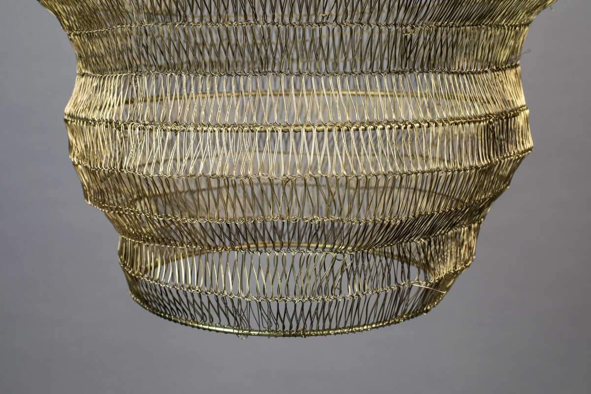 LUCA L pendant lamp brass, Dutchbone, Eye on Design