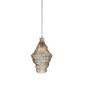 LUCA M pendant lamp brass, Dutchbone, Eye on Design