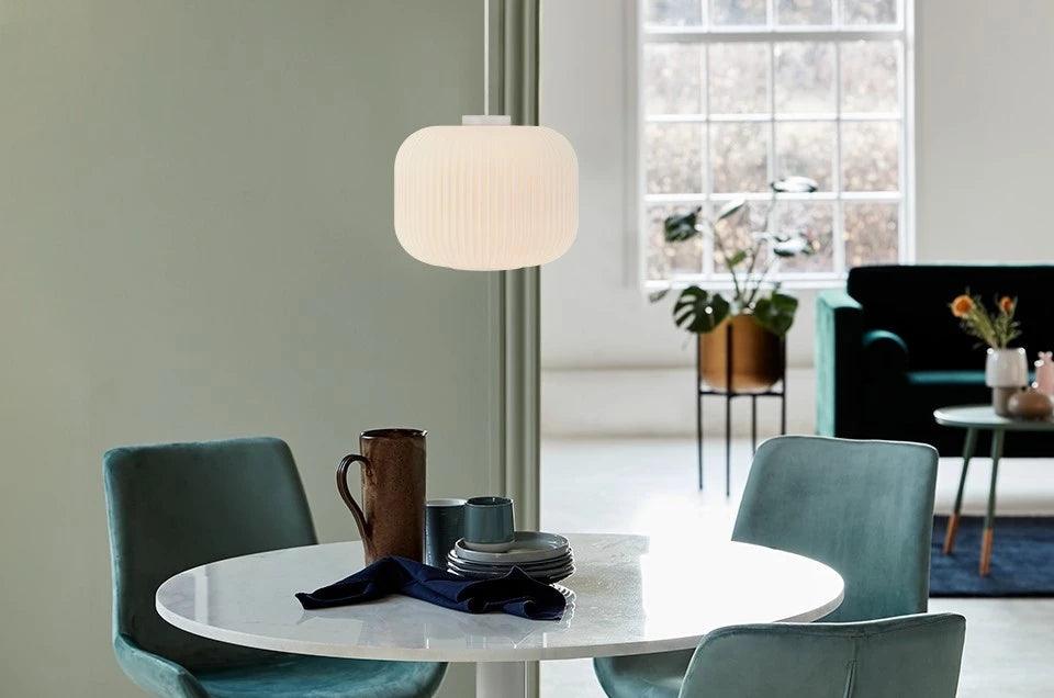 MILFORD OVAL glass pendant lamp - Eye on Design