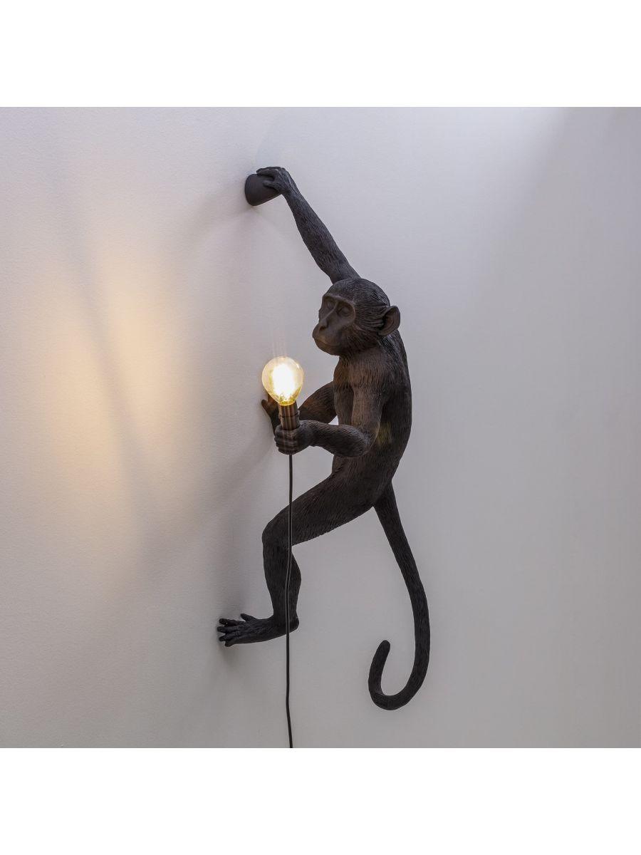 MONKEY HANGING wall lamp - RIGHT black - Eye on Design