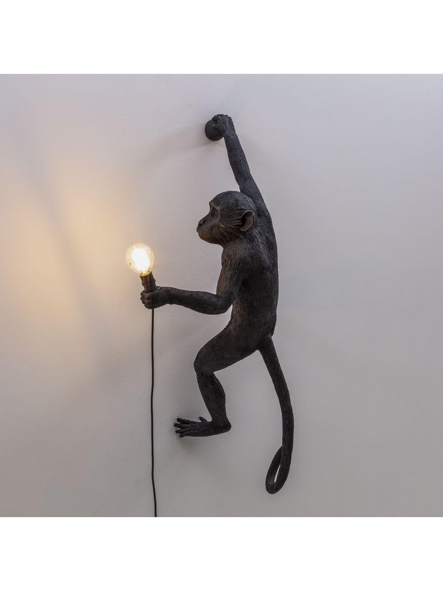 MONKEY HANGING wall lamp - RIGHT black - Eye on Design