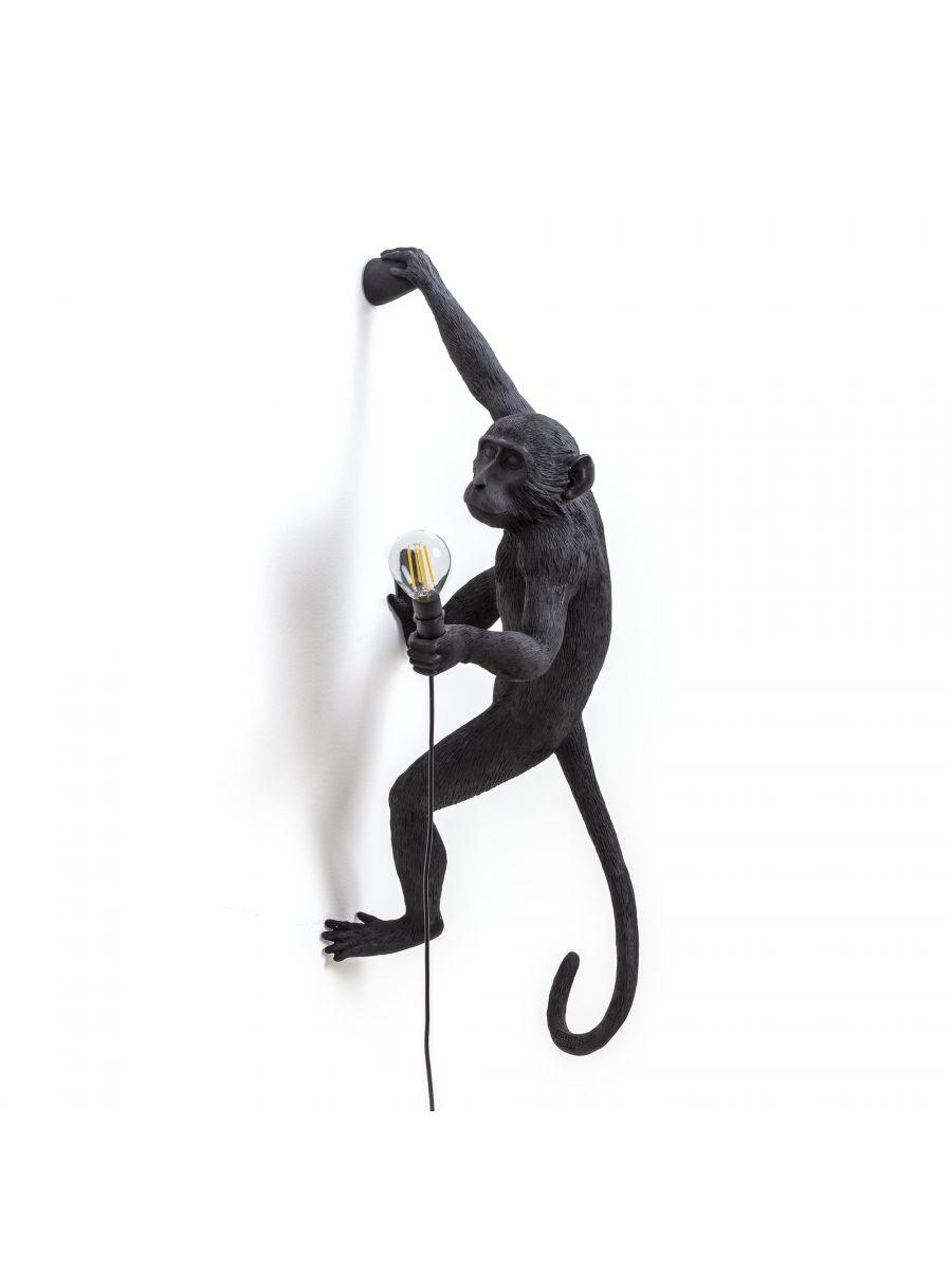 MONKEY HANGING wall lamp - RIGHT black - Eye on Design