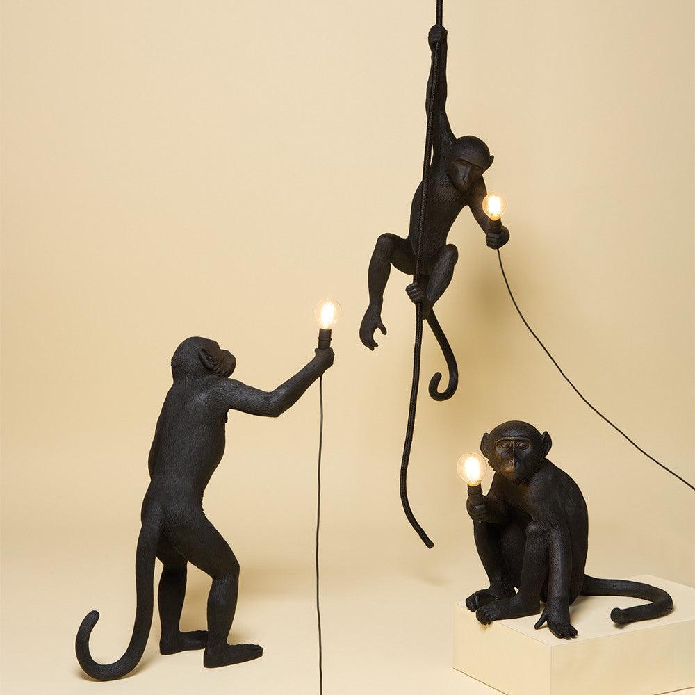 MONKEY STANDING lamp black - Eye on Design