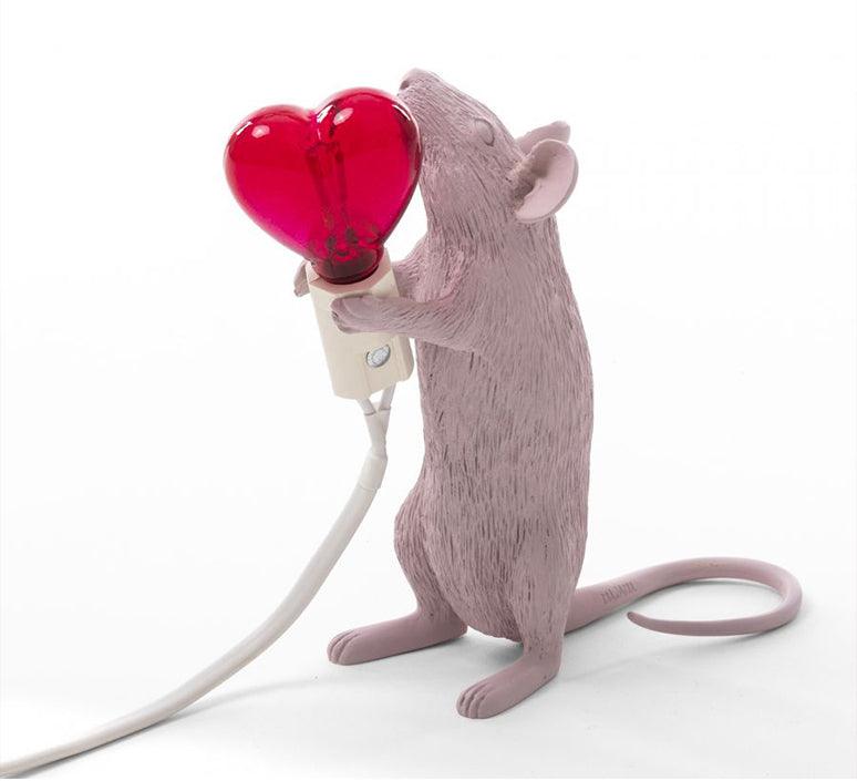 MOUSE STEP LOVE lamp soft pink - Eye on Design