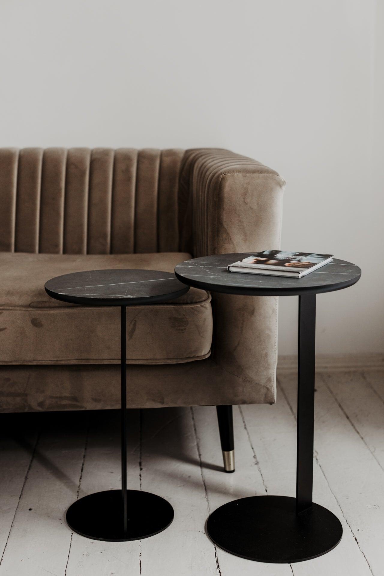 NARVIK side table grey marble - Eye on Design