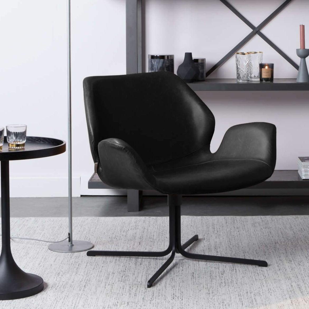 NIKKI lounge chair black - Eye on Design