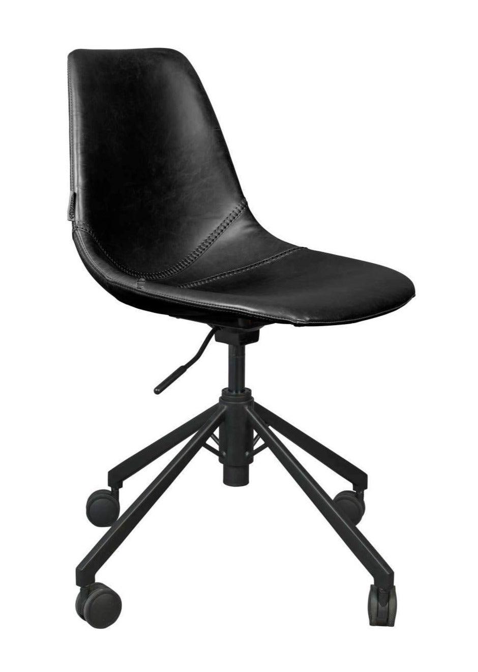 Office chair FRANKY eco leather black, Dutchbone, Eye on Design