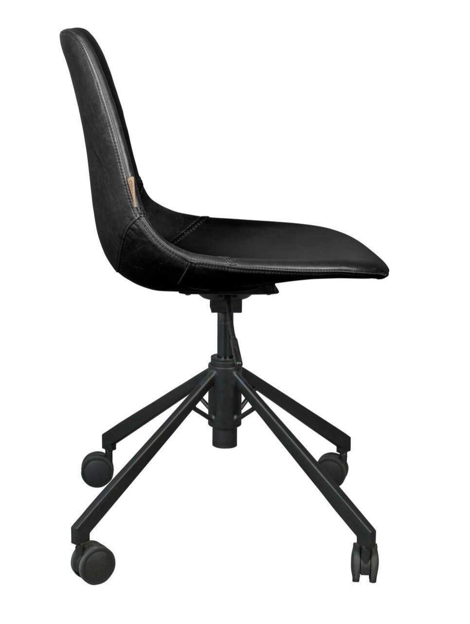 Office chair FRANKY eco leather black, Dutchbone, Eye on Design