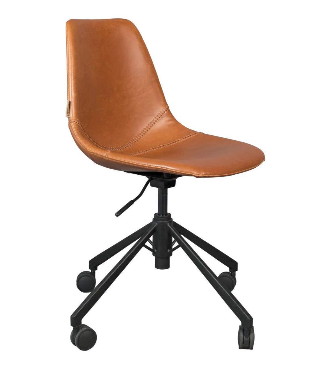 Office chair FRANKY eco leather brown, Dutchbone, Eye on Design