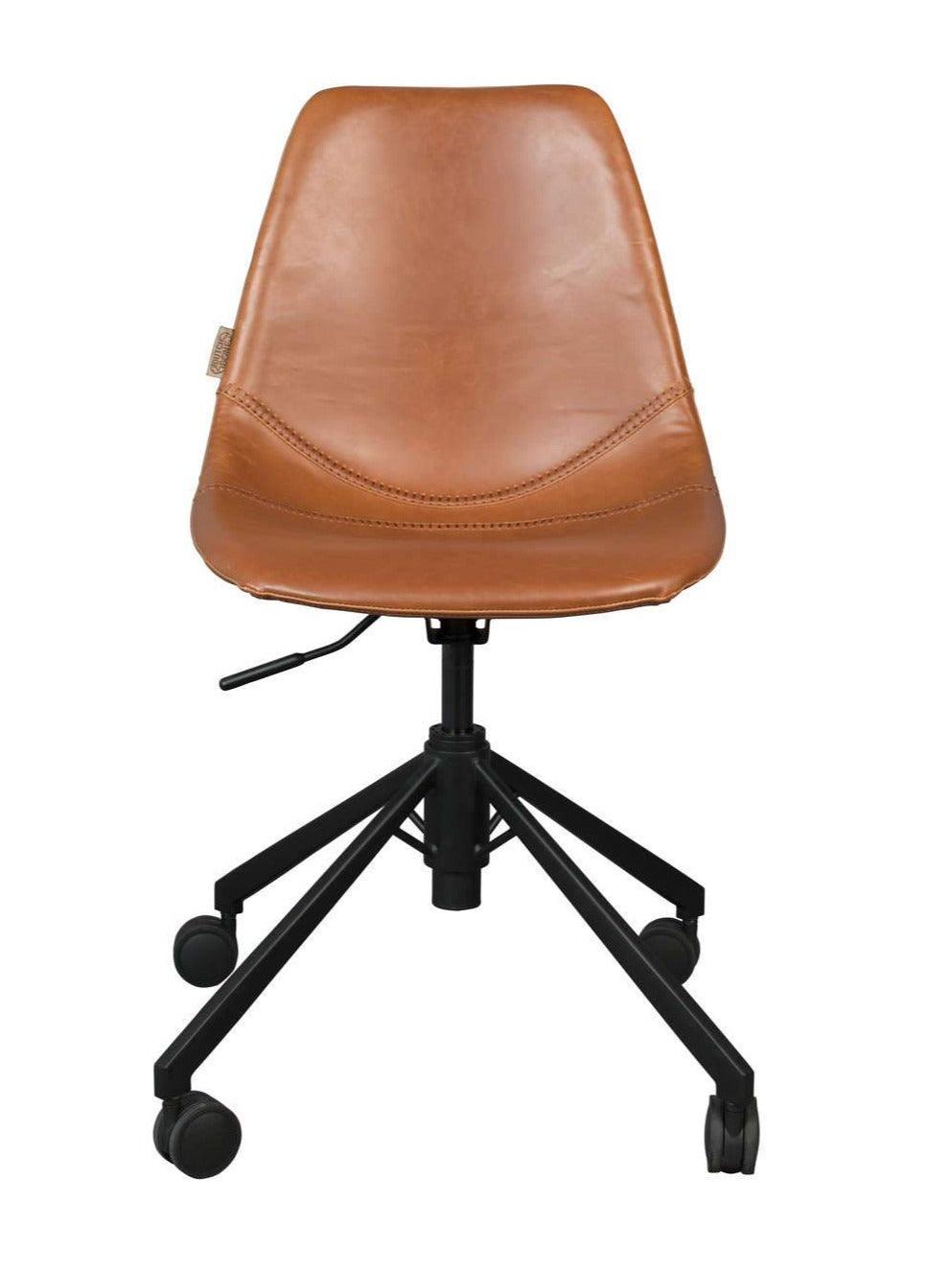 Office chair FRANKY eco leather brown, Dutchbone, Eye on Design