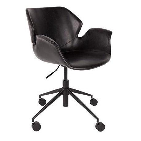 Yes, Nikki's office chair is inspired by a modern classic from the middle of the century, but it has a strong contemporary character! If you are looking for a furniture for a vintage office or a modern office that exudes class, this armchair will work perfectly! Made of artificial leather with a metal base painted in black with a powder method, it brings elegance to any room, regardless of its style. The comfortable location of the armrests significantly increases the convenience of use.